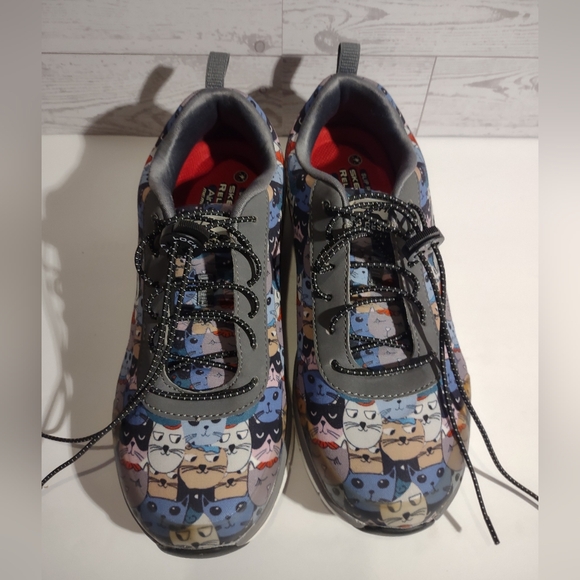 Skechers Comfort Flex HC Pro Womens Size 9 Cat Print - Picture 2 of 6